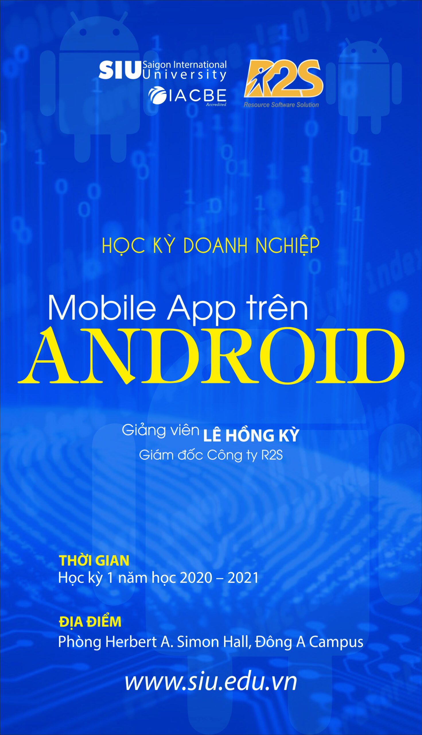 Học kỳ doanh nghiệp với dự án “Mobile App trên Android”